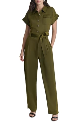 DKNY Women's Utility Glazed Dress, Dark Olive, Size 38 DKNY Women's Utility Glazed Dress, Dark Olive, Size 38 von DKNY