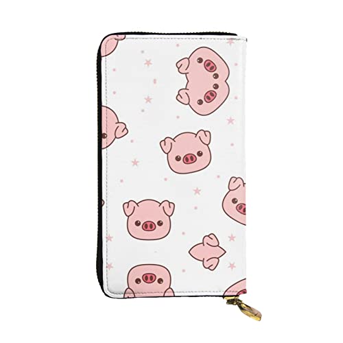 DMORJ Lange Clutch aus Schweinsleder: 19 x 10 cm, bequem, leicht, wasserdicht, langlebig, schönes Geschenk, Schwarz, Einheitsgröße, Schwarz , Einheitsgröße von DMORJ