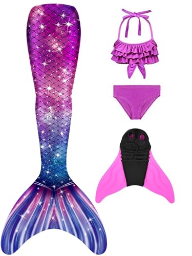 DNFUN Mehrjungfrauenflosse Mädchen Schwimmen Mehrjungfrau Flosse DNFUN Mehrjungfrauenflosse Mädchen Schwimmen Mehrjungfrau Flosse von DNFUN