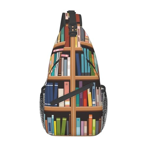 Umhängetasche mit verstellbarem Riemen, niedliche Meerschweinchen-Brusttasche für Damen und Herren, Tagestasche, Wandern, Reisen, Bücherregal für Bibliothek, Einheitsgröße von DOFFO