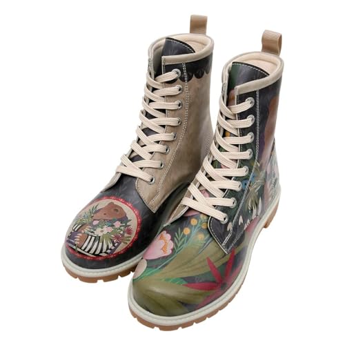 DOGO Long Boots - Bear and Flowers - Vegane Damen Boots und Nachhaltige und Bunte Stiefeletten - Trendige Bequeme Stiefel für Damen 39 DOGO Long Boots - Bear and Flowers - Vegane Damen Boots und Nachhaltige und Bunte Stiefeletten - Trendige Bequeme Stiefel für Damen 39 von DOGO