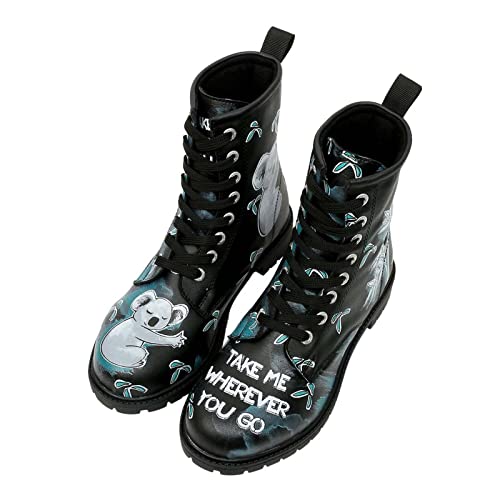 DOGO Vegane Damen Boots Stiefeletten - Koala Hug 37 von DOGO