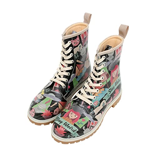 DOGO Vegane Damen Boots Stiefeletten - Stay Weird 37 von DOGO