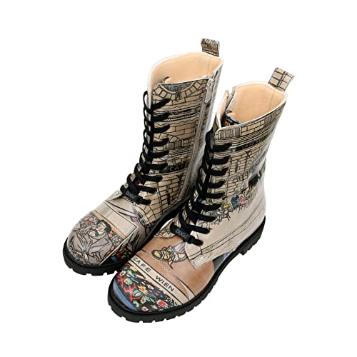 DOGO Zipsy - Cafe Wien - Vegane Damen Boots Stiefelette - Bunte und Bequeme Stiefel für Frauen | Nachhaltige Mode und Komfort 36 DOGO Zipsy - Cafe Wien - Vegane Damen Boots Stiefelette - Bunte und Bequeme Stiefel für Frauen | Nachhaltige Mode und Komfort 36 von DOGO