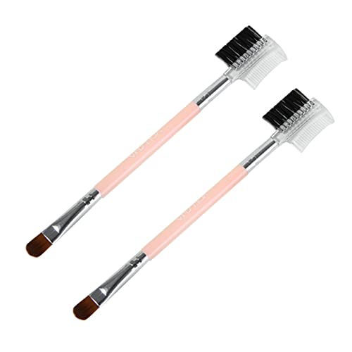 DOITOOL Wimpernbürste 1 Make-up-Pinsel für Frauen Augenkosmetik Augenbrauenpinsel schminkpinsel Wimpernkamm Lidschatten Kosmetikpinsel das Gesicht Augenbrauenbürste Zähne aus Metall von DOITOOL