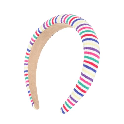 DOITOOL 1 Stück Regenbogen Stirnband Kinder Stirnbänder Schönheits Haarband Haarschmuck Schicke Gepolsterte Stirnbänder Für Frauen von DOITOOL