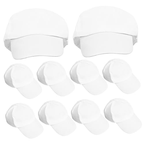 DOITOOL 10 Stück Kappen zum Basteln, personalisierbar, Zubehör für Bastelarbeiten, weiß, 27.00X18.00X12.00CM DOITOOL 10 Stück Kappen zum Basteln, personalisierbar, Zubehör für Bastelarbeiten, weiß, 27.00X18.00X12.00CM von DOITOOL