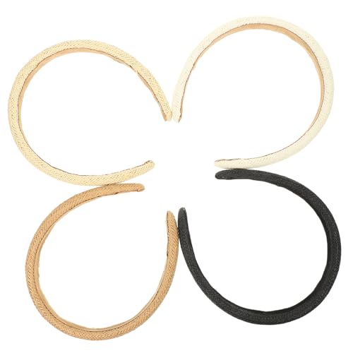 DOITOOL 12 Stk Haarband aus Stroh hair accessories for girls party kopfschmuck Haarschmuck für Frauen Männer Stirnband Haargummis Party gewebte Kopfbedeckungen Kopfschmuck für Mädchen Yoga von DOITOOL