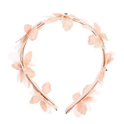 DOITOOL 1Stk Stirnband Tiara für Mädchen Blumenhaarreifen für Kinder Haarschmuck für Kinder hochzeitsdeko Haarreifen für Mädchen Haarschmuck für Mädchen Handbuch Südkorea Baby Spitze von DOITOOL