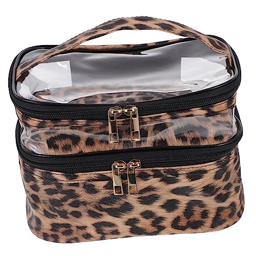 DOITOOL 1Stk Waschtasche Kosmetiktasche Reisetasche Handtasche Schminktaschen für Kosmetiktasche -Behälter hängender Make-up-Organizer Doppellagige Aufbewahrungstasche tragbar von DOITOOL