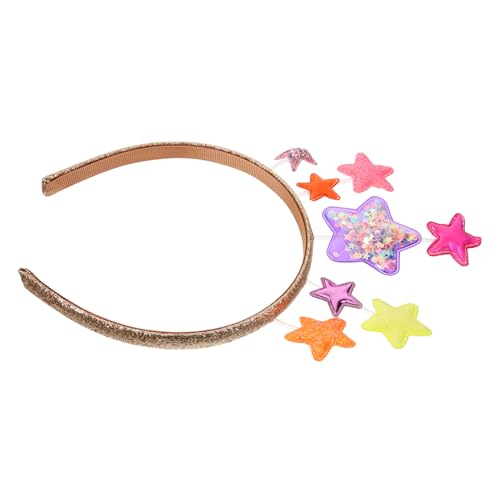 DOITOOL 1Stk Weihnachtsstirnband Stirnband für Kinder Kristall-Geburtstags-Tiara halloween kostüm halloween costume Haarband Haargummis Party-Requisite Cosplay-Kopfschmuck Pentagramm Krone von DOITOOL