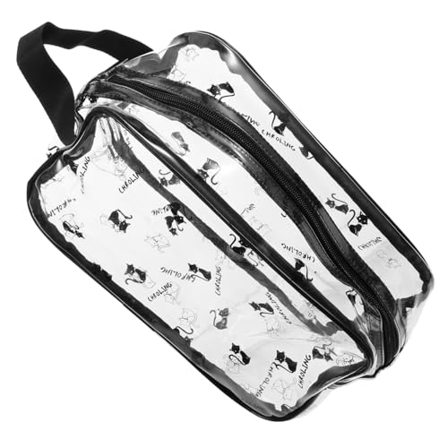 DOITOOL 1Stk Transparente wasserdichte Aufbewahrung Tasche Make-up-Tasche durchsichtige Kosmetiktasche Aufbewahrungsbeutel Makeup Tasche Damen Aufbewahrungstasche tragbar von DOITOOL