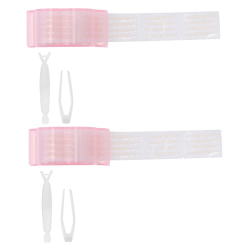 DOITOOL 2 Sätze Aufkleber für doppeltes Augenlid aus Spitze unsichtbares Lidfalte Schminkband Instant Eye Lift Strip Lidstraffungsstreifen keine Spur Klebeband Werkzeug von DOITOOL