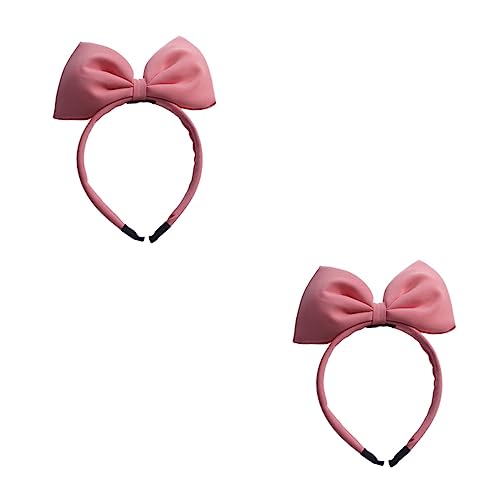 DOITOOL 2 Stk Bowknot Stirnbänder Mädchen Haarreifen für Kinder Geburtstagshut für Erwachsene kopfschmuck Haargummis Stirnband Frauenhaare Haarreif mit Schleife Wenig frisch Schal Damen von DOITOOL