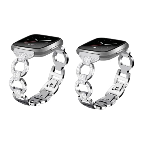 DOITOOL 2St für Bänder für Frauen trendige Accessoires Diamant Nachthemd Trageschlaufe edelstahlketten stainless steel chain silberketten women bracelet Uhrenarmbänder angekettet Gurt von DOITOOL