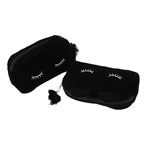 DOITOOL 2st Katzen-Kosmetiktasche Kosmetiktasche Für Damen Make-up-Organizer-Tasche Organizer-Taschen Für Die Reise Sü? Federm?ppchen Makeup Tasche Fräulein Niedlich von DOITOOL