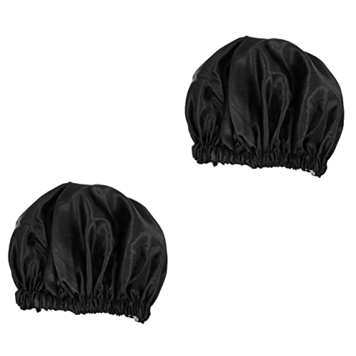 DOITOOL 2st Nachtmütze Haarpflegehaube Für Frauen Chemokappen Zeit. Kopfwickel Für Frauen Boho-kopftuch Mütze Aus Seidensatin Kopftuch Aus Satin Schlafen Damen Einstellschnalle Polyester von DOITOOL