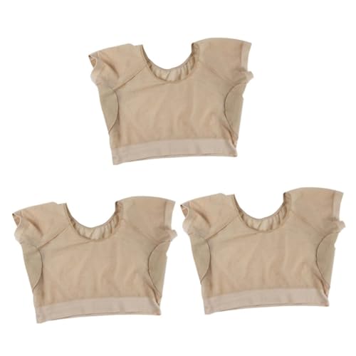 DOITOOL 3St Schweißpads unter den Achseln waschbare Achselweste Damenunterwäsche Muskelshirt Tanktops Achselschweißpolsterschild schweißabsorbierende Schutzweste Sport Jacke BH Fräulein von DOITOOL