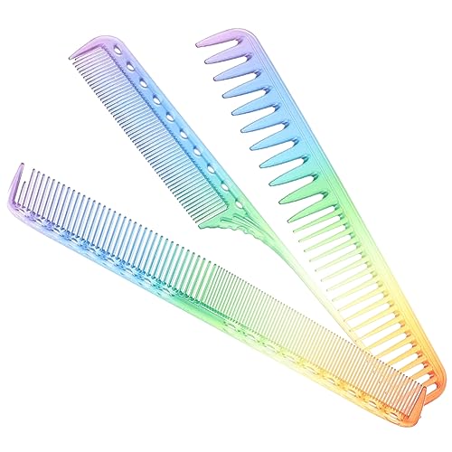 DOITOOL 3st Haarschnitt Mit Regenbogenkamm Neckender Kamm Styling Für Frauen Professionelle Haarkämme Kamm Für Lockiges Haar Für Kinder Dekorativ Harz Modellieren Modelliermesser Damen von DOITOOL