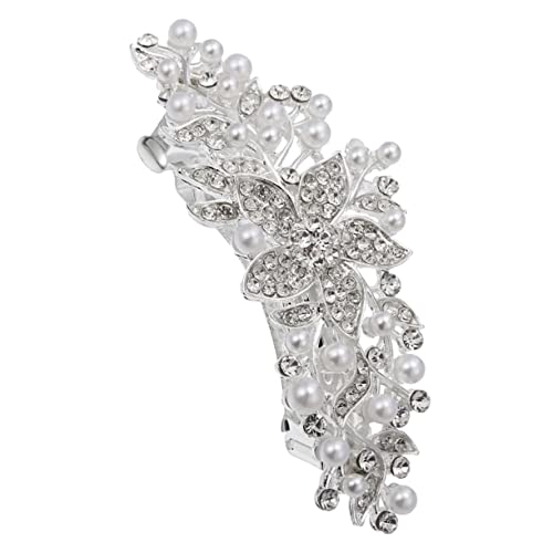 DOITOOL 4 Stück Haarspange mit Strass Haarpflegezubehör Frauen Haarspange Haarspangen Haarklammer Haarnadel Haarspange Kopfschmuck für Mädchen Diamant Haarschmuck Frankreich Braut von DOITOOL