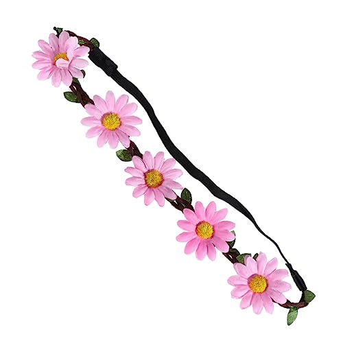 DOITOOL 5St Blumenstirnbänder für Frauen Blumen-Haarband Stirnband Boho Stirnband Haarkranz haarschmuck künstlich Krone Chrysantheme Kopfbedeckung Braut Heiligenschein von DOITOOL