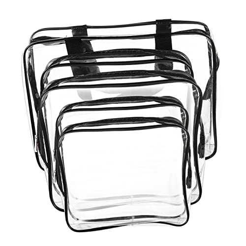 DOITOOL 5St wasserdichte Kosmetiktasche Aufbewahrungstasche transparente Schminktasche durchsichtige Kulturbeutel Make-up-Taschen durchsichtige Kosmetiktasche Kosmetiktaschen für Damen PVC von DOITOOL