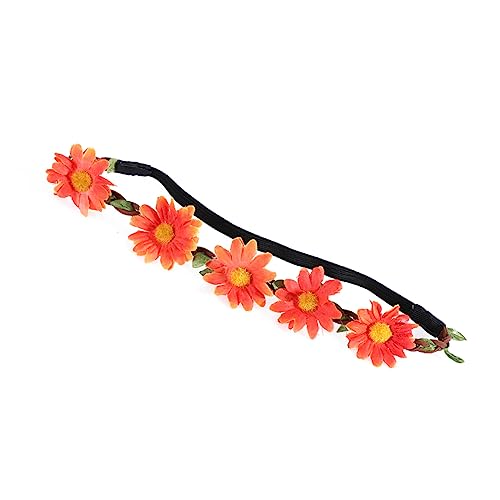 DOITOOL 5st Blumenmädchen-stirnband Hawaiianisches Blumenstirnband Sonnenblumen-stirnband Blumenstirnband Für Mädchen Blumenkranz Blumenstirnbänder Für Frauen Haar Braut Kleidung von DOITOOL