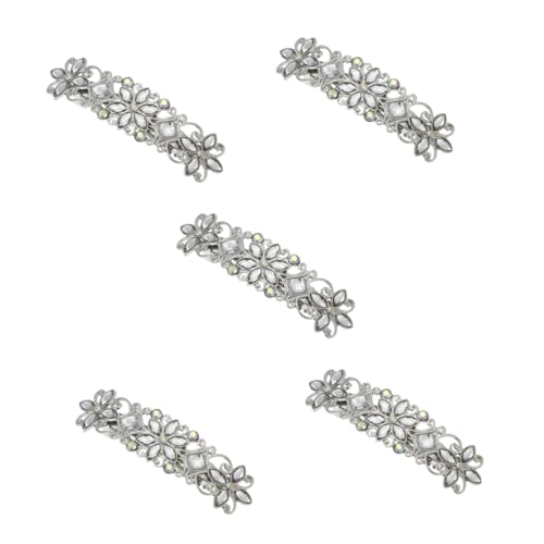 DOITOOL 5st Haarspange Mit Strass Haarspange Für Mädchen Bobby Haarspangen Braut Haarspange Blumenmädchen Haarschmuck Haarnadel Damen Diamant Frankreich Zinklegierung von DOITOOL