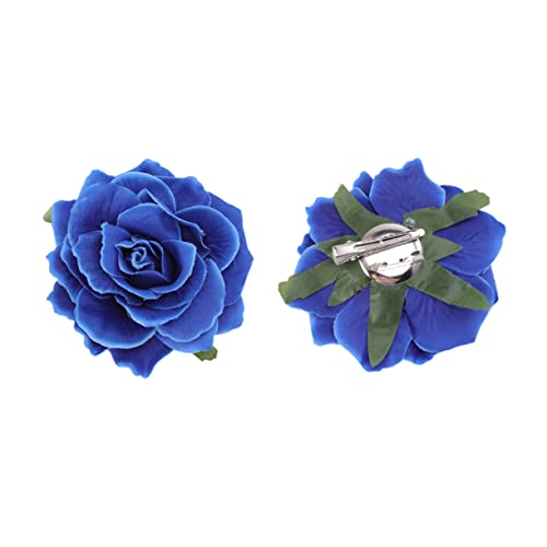 DOITOOL 5st Rote Blumennadel Hochzeitsblumen-haarnadel Rosenbrosche Pin Haarschmuck Rosen-haarspangen Für Frauen Hawaiisch Haarspange Gelbe Künstlich Braut Korsage Weihnachten von DOITOOL