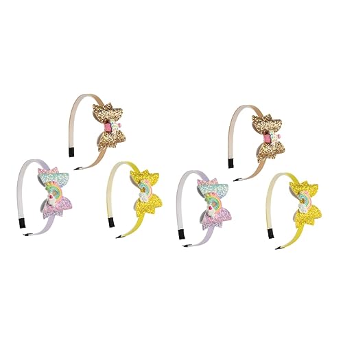 DOITOOL 6 Stk Babykleidung Baby-Dekor baby kopftuch Haarbänder für Babys Neugeborenes Kostüm Stirnband Haarschmuck Regenbogen-Kopftuch Haarband Mädchen schmücken Kopfbedeckung Schal Kind von DOITOOL