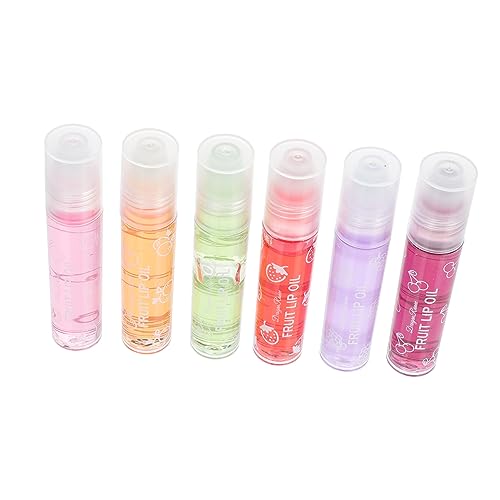 DOITOOL 6st Lippenbalsam Lippenfüllerbalsam Roller-lipgloss Lippenöl Pomade Lippenöl Getönt Lippenöl-set Lipgloss Roll on Lippen Glatter Klarer Lipgloss Mädchen Schminkset Avocado Flüssig von DOITOOL