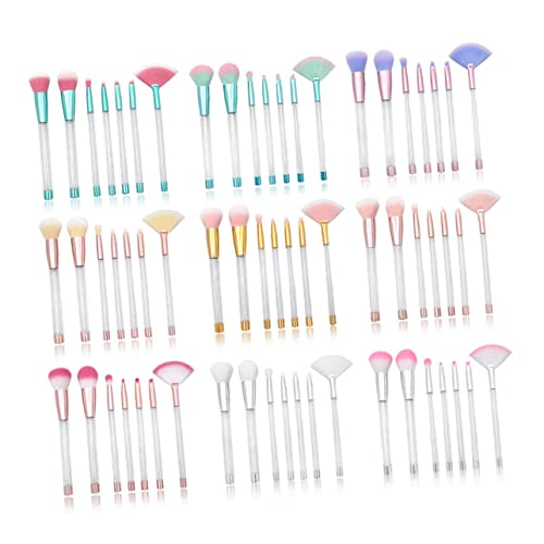 DOITOOL 7St Make-up Pinsel Kristallgriffbürstesatz brochas de maquillaje Puderpinsel Anzug Anzüge Make-up-Pinsel für Frauen Kosmetikpinsel bilden einstellen Stiftung Suite reisen Passen von DOITOOL