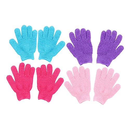 DOITOOL 8St Bade-Peeling-Handschuhe Handschuhe für Männer Peeling-Duschhandschuh Badetuch Handtuch Duschhandschuhe mit fünf Fingern Badehandschuhe zum Duschen ein Bad nehmen Entferner Mann von DOITOOL