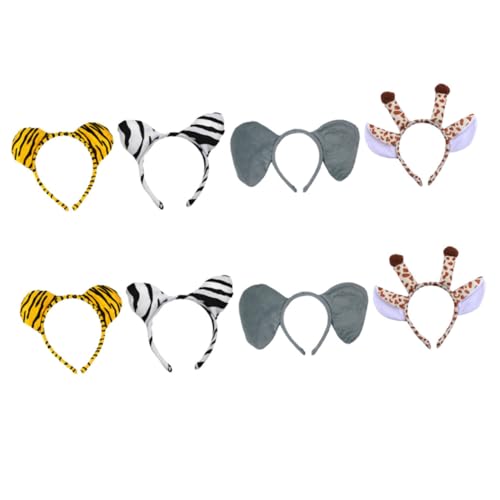 DOITOOL 8St Hasen-Haar-Accessoires Haarschmuck für Mädchen tierische stirnbänder Hasen-Stirnbänder Tiara kuscheltier Haarreifen Partyzubehör bilden Stirnband Partybedarf Kopfbedeckung von DOITOOL