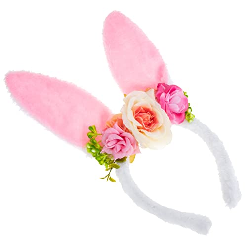 DOITOOL Hasenohr Stirnband kinder haarschmuck hair accessories for girls Osterhasenohren Stirnband Hasenohren mit Haarbänder für Damenhaar Haargummi mit Schleife Tier Haarring von DOITOOL