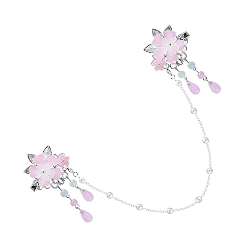 DOITOOL Kopfbedeckung für Kinder haarschmuck Braut Haarspange Chinesischer Hanfu- Haarspange Tiara Haarspangen chinesische quastenblumenspangen Quaste Haarspange von DOITOOL