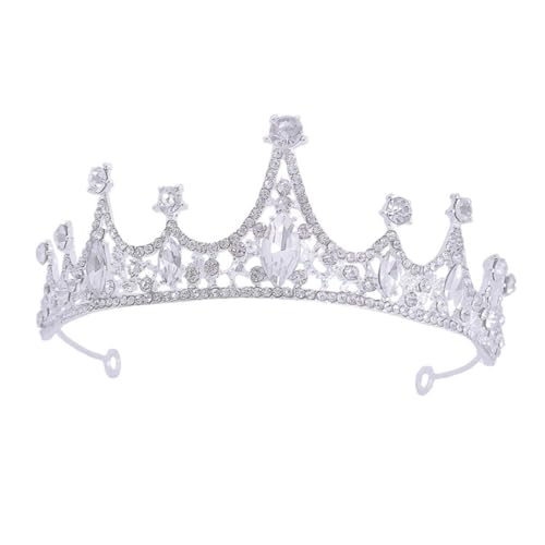 DOITOOL Haargummis Prinzessinnen-Stirnband für Kinder Braut-Tiara Prinzessin Diamant Diademe Alu-Haarband Haarbänder Geburtstagsgeschenk elegante Kopfbedeckung Legierung Südkorea Mädchen von DOITOOL