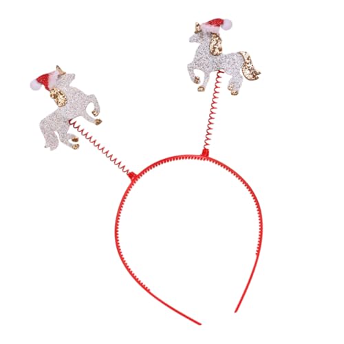 DOITOOL Partyzubehör Weihnachten schönes Haarband Hijab für Kinder Einhorn-Kopfschmuck Weihnachtskopfschmuck haarschmuck Haarreifen Kopfbedeckung für Kinder Karikatur Stirnband Schal von DOITOOL