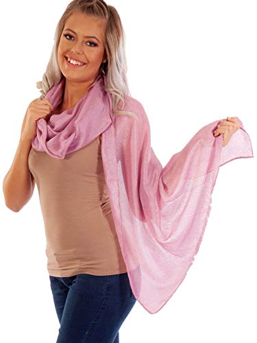 DOLCE ABBRACCIO by RiemTEX ® Schal Damen PRIMA DONNA Stola Tuch aus Wildseide in Altrosa Rosa Tücher in 31 Unifarben Halstücher Seidentuch Schals Damen Halstuch Seidenschal (Altrosa) von DOLCE ABBRACCIO by RiemTEX