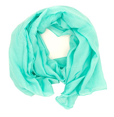 DOLCE ABBRACCIO by RiemTEX WILD CAT Damen Schal Halstuch Tuch aus Chiffon für Frühling Sommer Ganzjährig (Mint) von DOLCE ABBRACCIO by RiemTEX