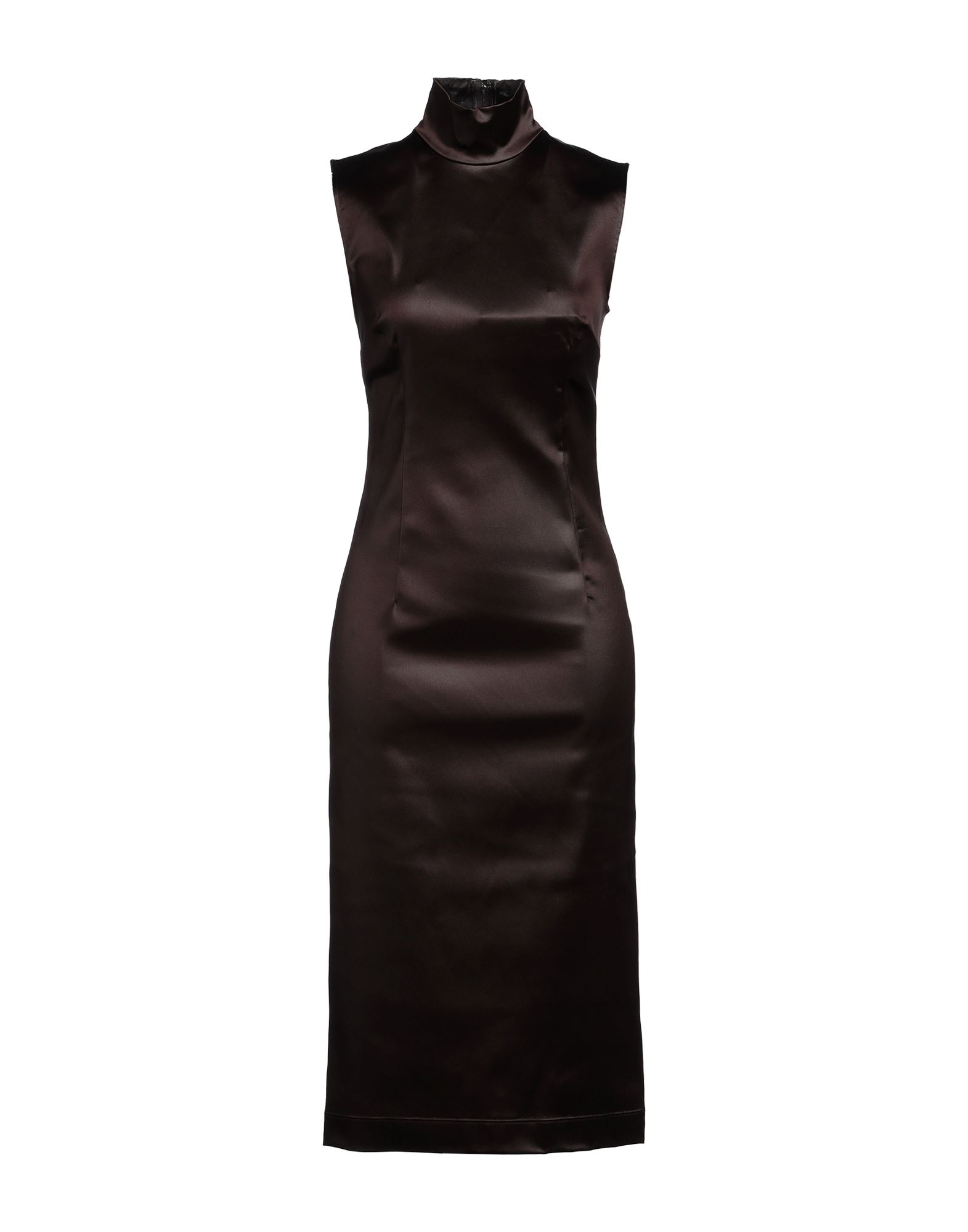 DOLCE&GABBANA Midi-kleid Damen Dunkelbraun von DOLCE&GABBANA