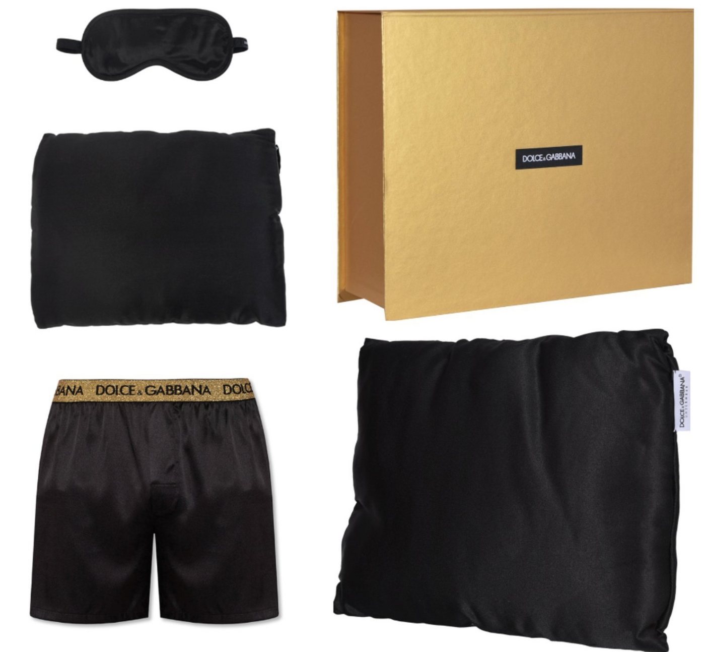 DOLCE & GABBANA Shorts Dolce & Gabbana Pillow Blindfold Eye Mask Bag Pyjama Pants Kissen Pyja von DOLCE & GABBANA