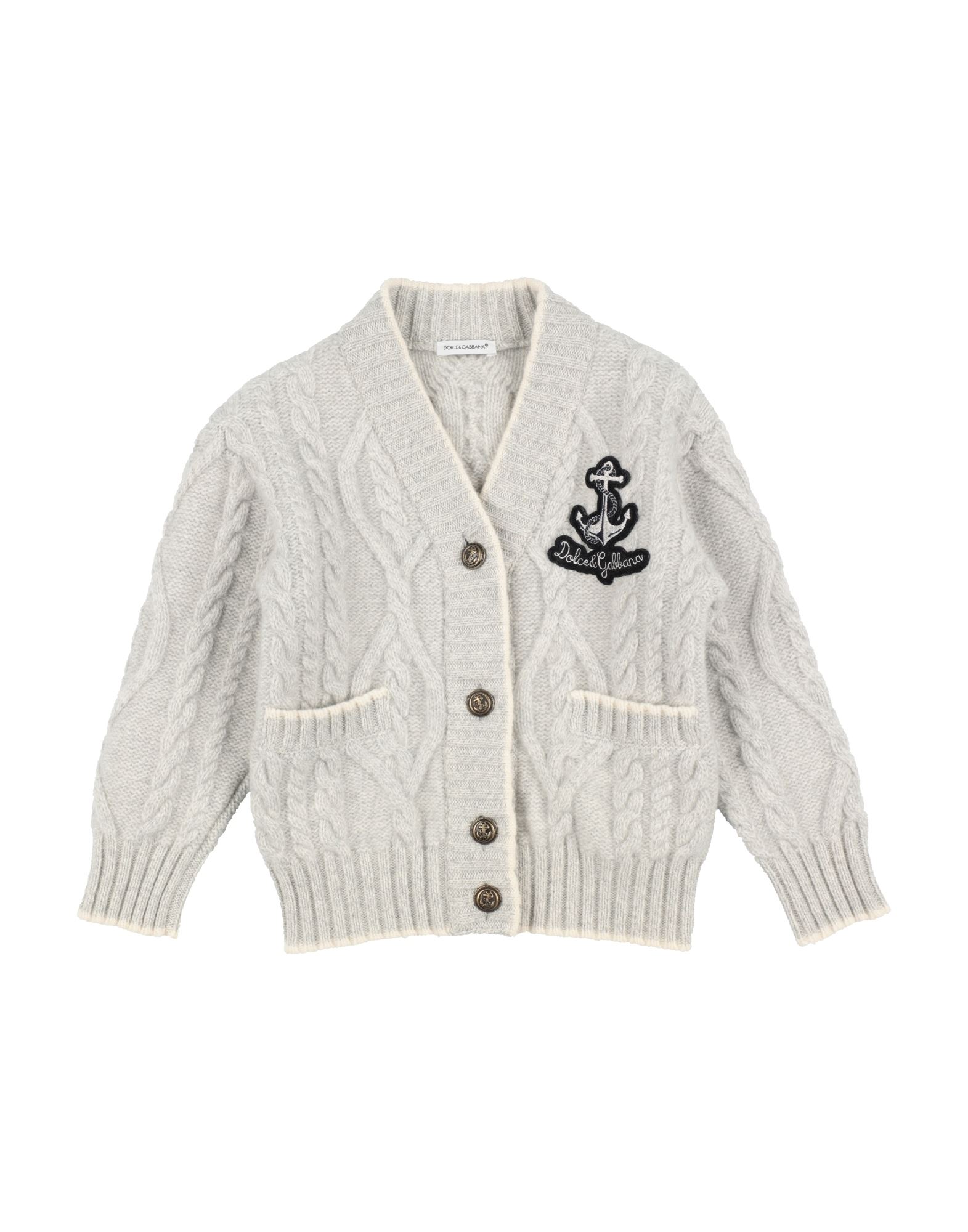 DOLCE&GABBANA Strickjacke Kinder Hellgrau von DOLCE&GABBANA