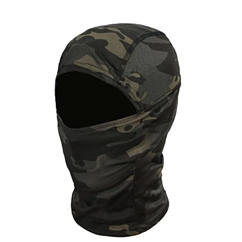 Dominator Militär Mission Sturmhauben, Taktische Gesichtshaube, Skimaske, Hals Gaiter, UV-Schutz, Motorrad- und Fahrrad-Gesichtsmaske, Balaclavas für Herren/Damen Schwarz Multitarn von DOMINATOR URBAN COMBAT