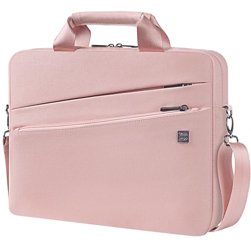 DOMISO 15-15,6 Zoll, wasserdicht, Laptoptasche, Umhängetasche, Handtuch für Lenovo IdeaPad ThinkPad/HP Pavilion 15 ENVY 15/Dell XPS 15, Rosa von DOMISO