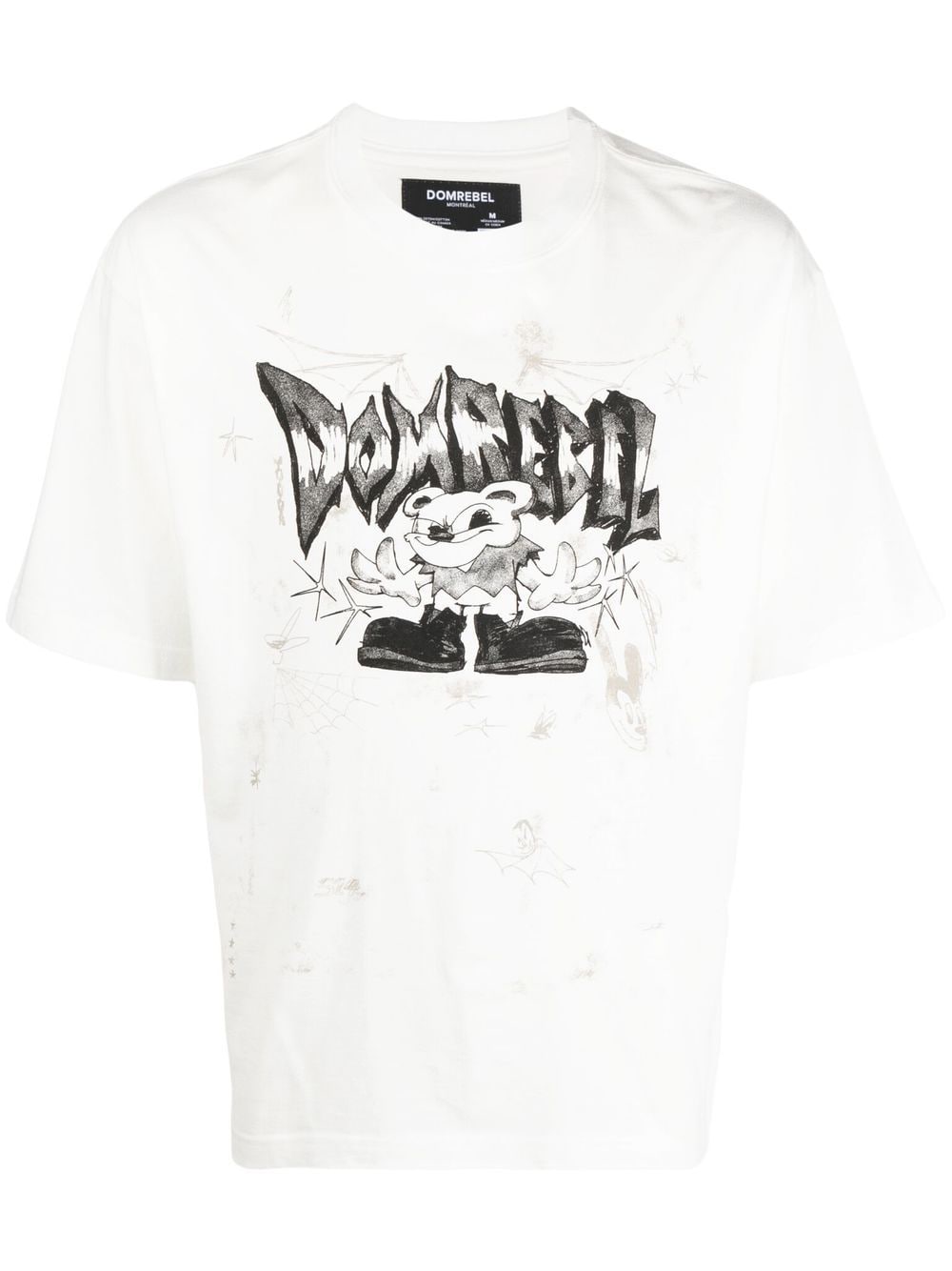 DOMREBEL T-Shirt mit grafischem Logo-Print - Weiß von DOMREBEL