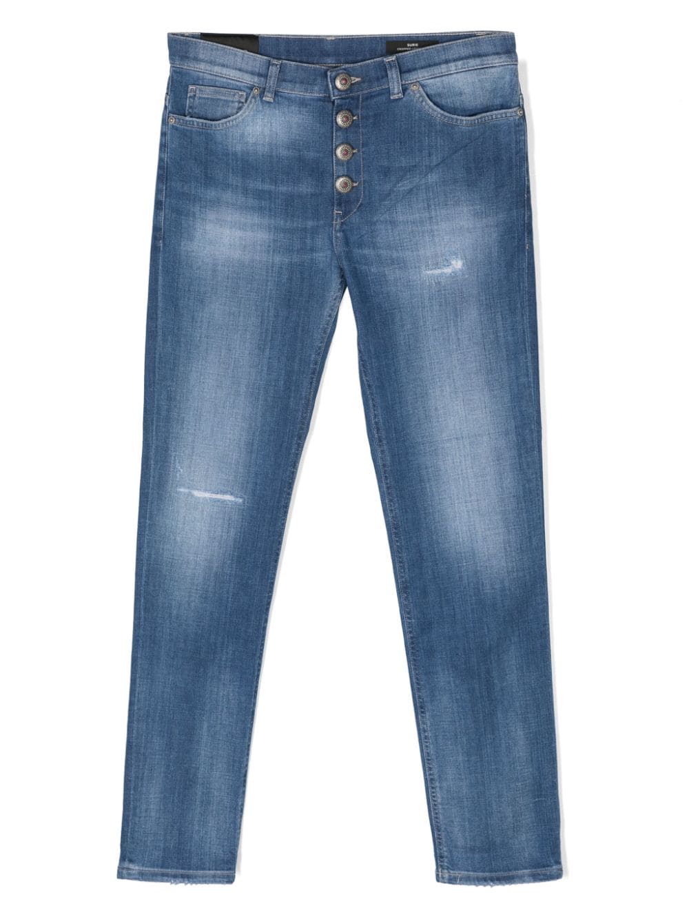 DONDUP KIDS Halbhohe Surie Straight-Leg-Jeans - Blau von DONDUP KIDS