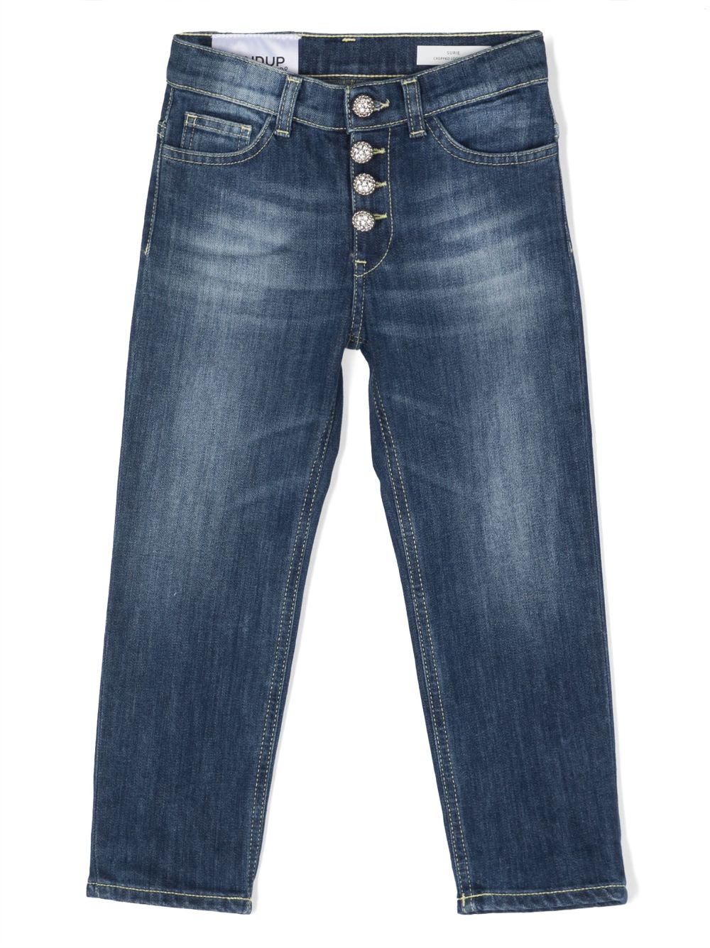 DONDUP KIDS Jeans mit Knopfleiste - Blau von DONDUP KIDS