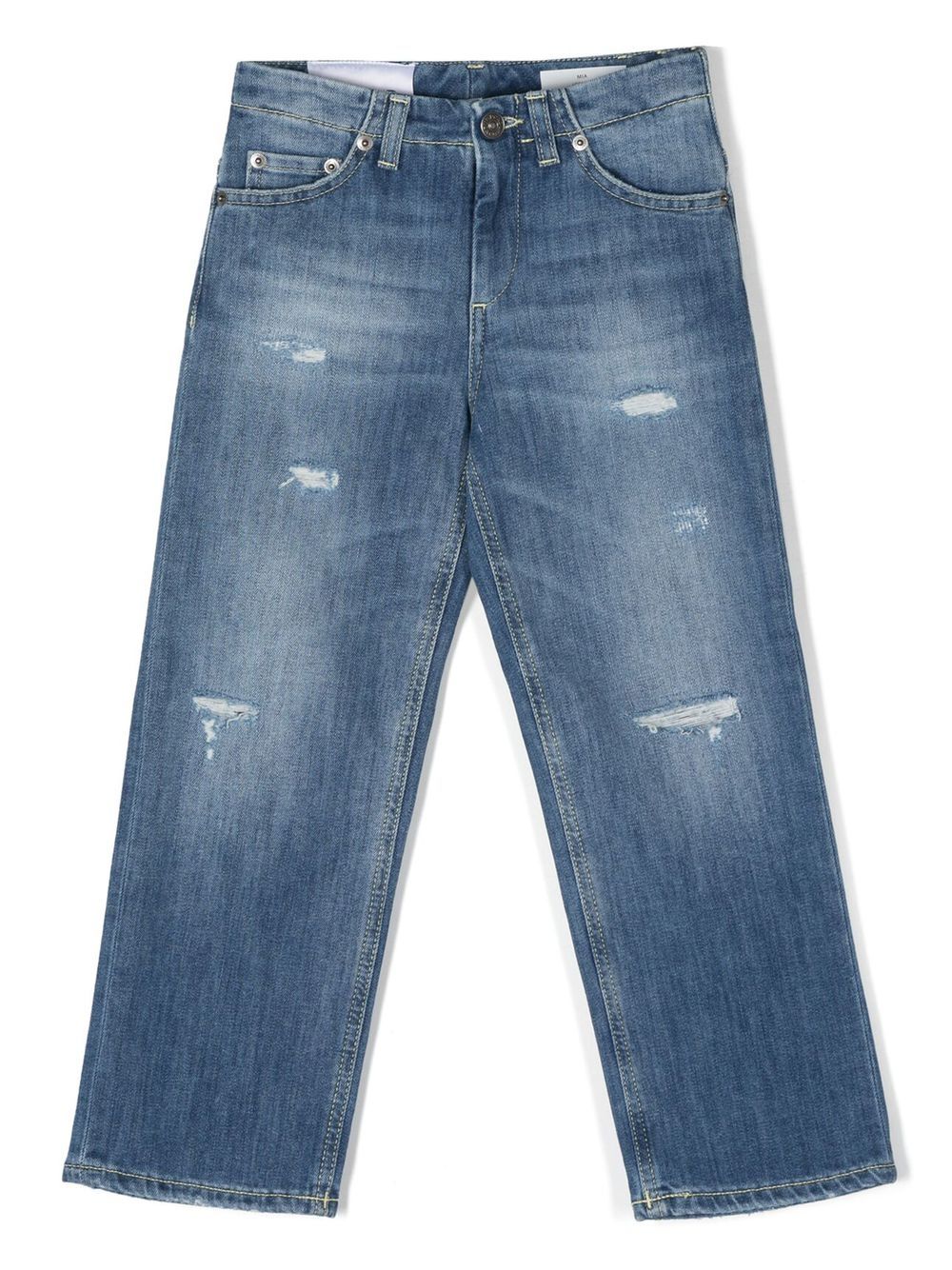 DONDUP KIDS Jeans mit Logo-Patch - Blau von DONDUP KIDS