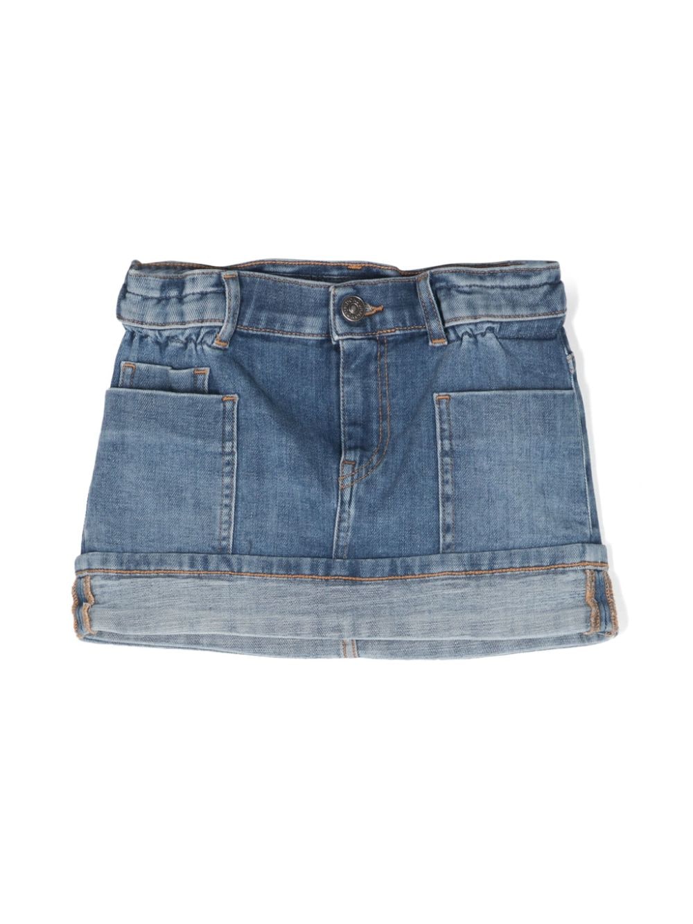 DONDUP KIDS Jeansrock mit Umschlag - Blau von DONDUP KIDS